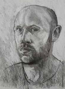 Self-portrait charcoal study 2017