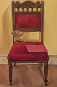 Teddy on chair 2014